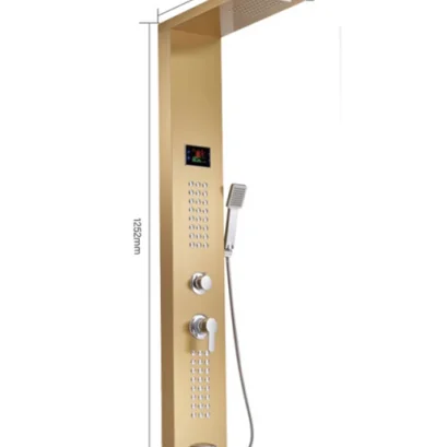Лидер продаж многофункциональная душевая лейка для ванной массажная термостатическая умная Водонепроницаемая панель