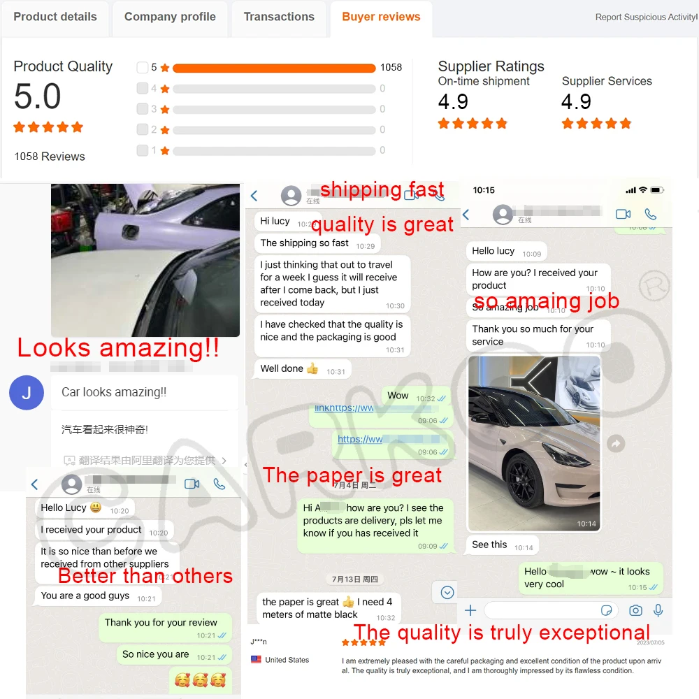 CARKOO PET Dragon Blood Red Color Change Film Air Bubble Free Vehicle Vinyl Foil Liquid Metallic Film On Car