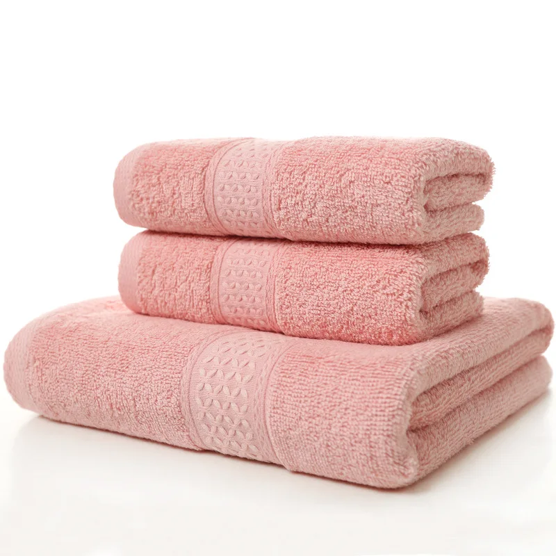 Luxury home bath towel 3 pieces gift set luxury wholesale towels bath 100% cotton