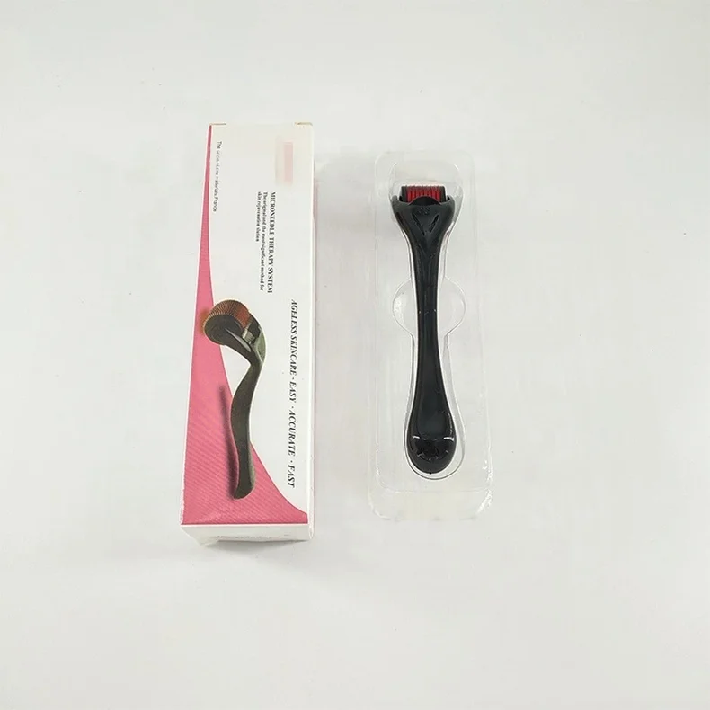 Portable 540 Micro Needles Mesotherapy Derma Roller Customize Logo Beauty Skin Face Roller Body Massage Facial Roller