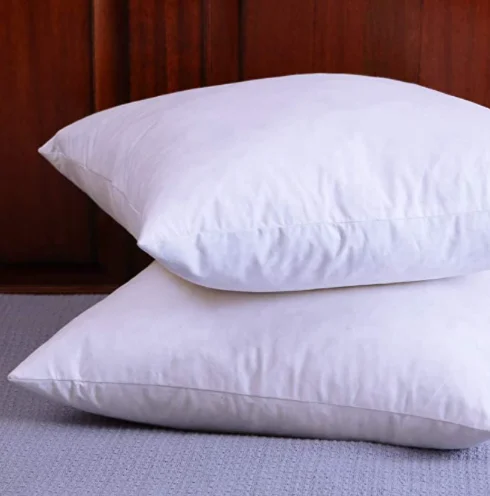 %100 Grey Duck Feather with Cotton cover  Wholesale Custom cushion inserts pillow fillers For Home Sofa