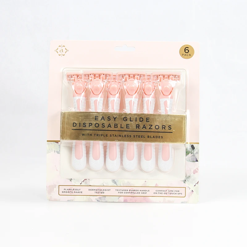 Wholesale High Quality Shaving Kit 3 Blade Eyebrow Shaver Supply Leaf Razors for Women Sensitive Skin