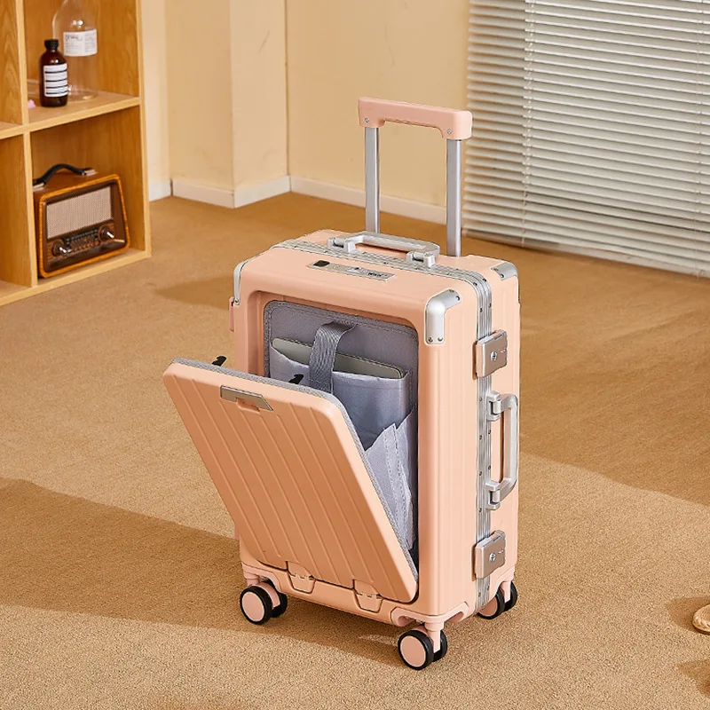 Unisex Durable PC Trolley Luggage Case with 360-Degree Swivel Spinner Wheels New Stable Anti-Lock Braking System