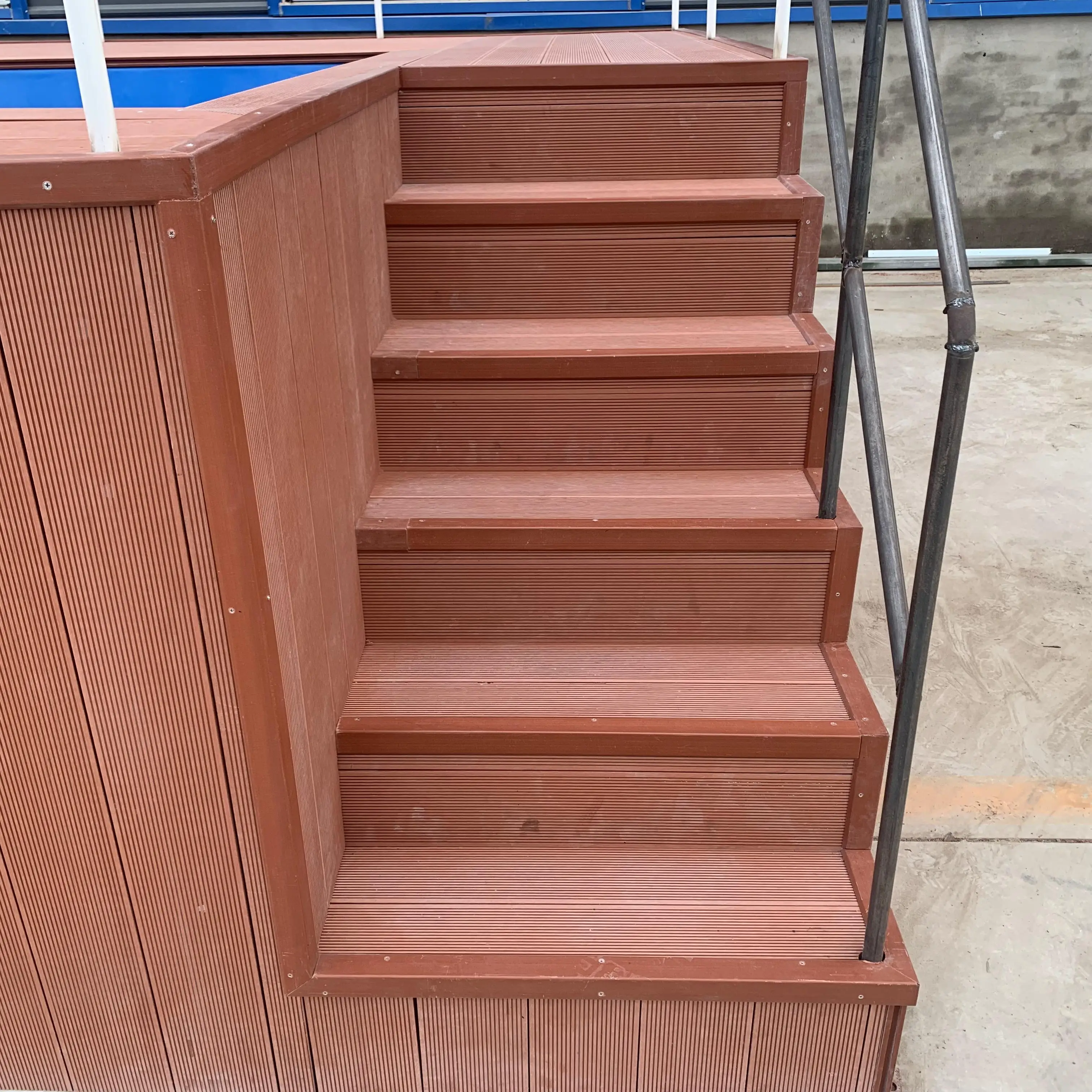 custom size rectangle spa pool supplies swimming pool slides fiberglass plastic wooden swimming pool equipment