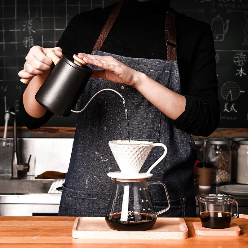 Hot Sale Goose Neck Kettle Metal Sustainable  Gooseneck Kettle Coffee Pot Pour Over Coffee Kettle