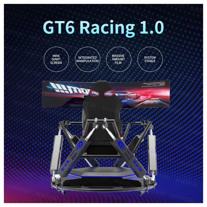 Indoor Commercial 2 Players 3dof 3 Screens Racing Chair Crazy City 9d Virtual Reality Vr Driving Simulator