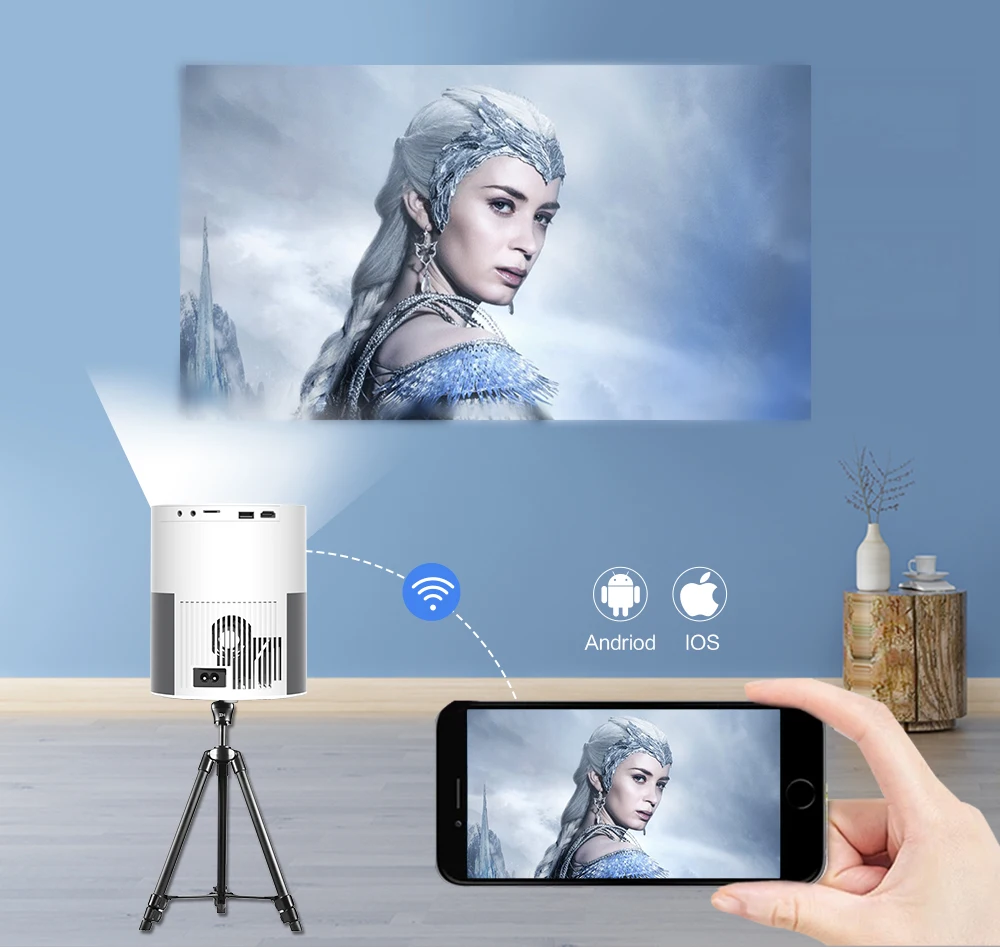 Умный мини-проектор Touyinger T9 ET40 1080p дешевый для продажи с