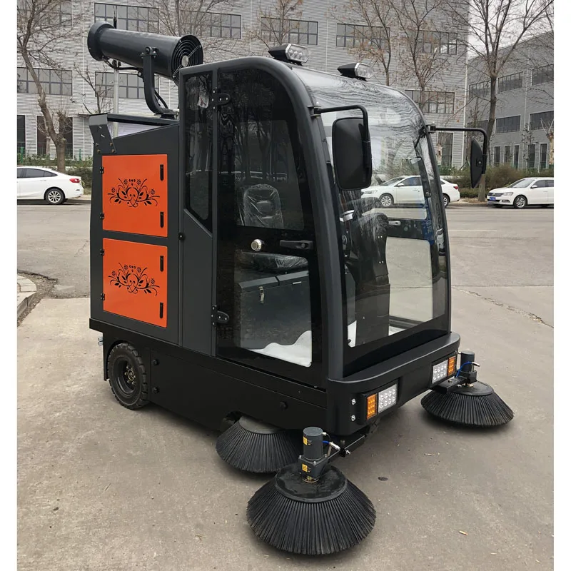 Outdoor Powered Sweeping TX2200 Truck Electric Ride on Floor Road Street Washing Machine
