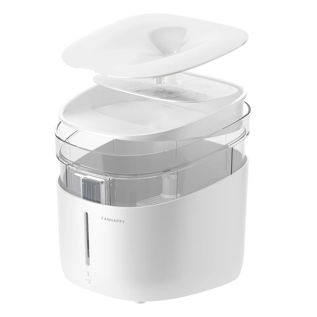 New Pet Fountain Automatic Water Feeder Filter App Control Ultra Quiet Visualization Window UVC Sterilization TDS Monitoring