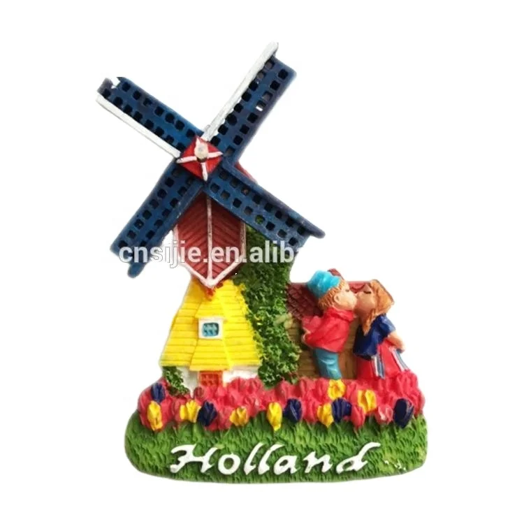 World City Custom Tourist Souvenir 3D Polyresin Fridge Magnets