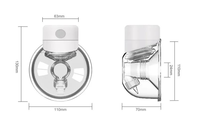 XIMYRA S12 Wireless Breastfeeding Milk Extractors Double Portable Wearable BreastPump Hands Free Electric Breast Pump