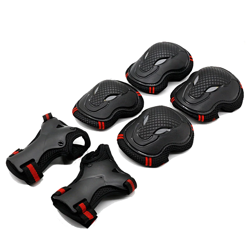 Complete 6pcs/Set Roller Skating Protector Elbow Knee Pads Kids Adults Riding Skateboard Ice Sports Wrist Guard Protective Gear