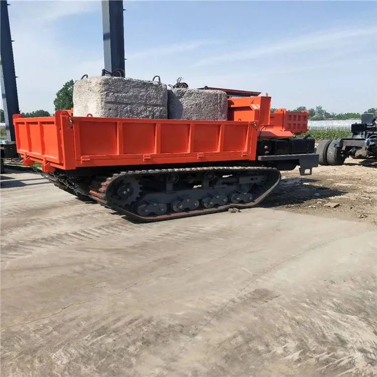 Small crawler transporter Mountain all-terrain self-discharging agricultural vehicle dumper