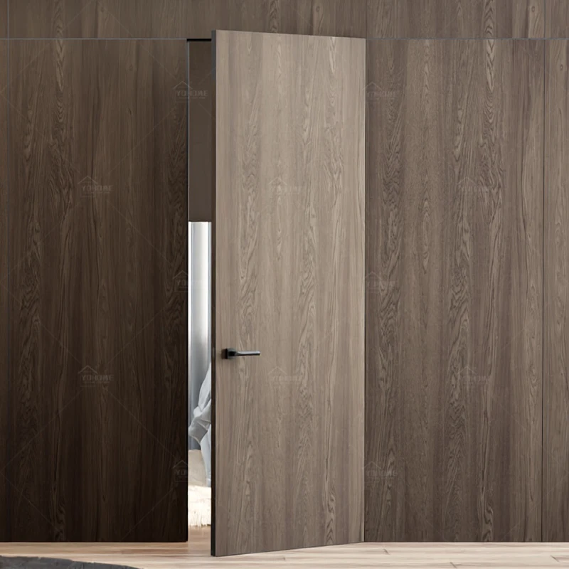 China top manufacturer modern soundproof secret door design hidden doors walls flush frameless invisible interior door