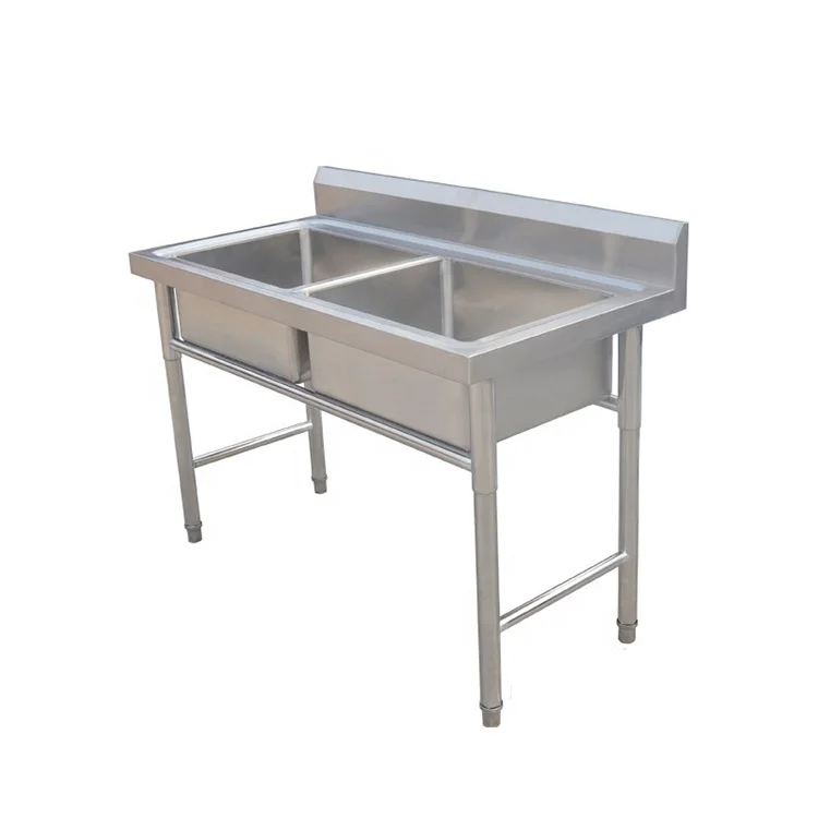 commercial stainless steel kitchen sink for restaurant outdoor washing sink lightweight table with wash sink