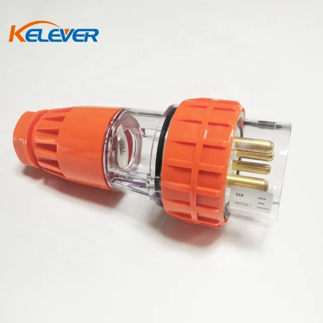 AU/NZ standard ip67 waterproof electronic 32a 5pin industrial plug and socket