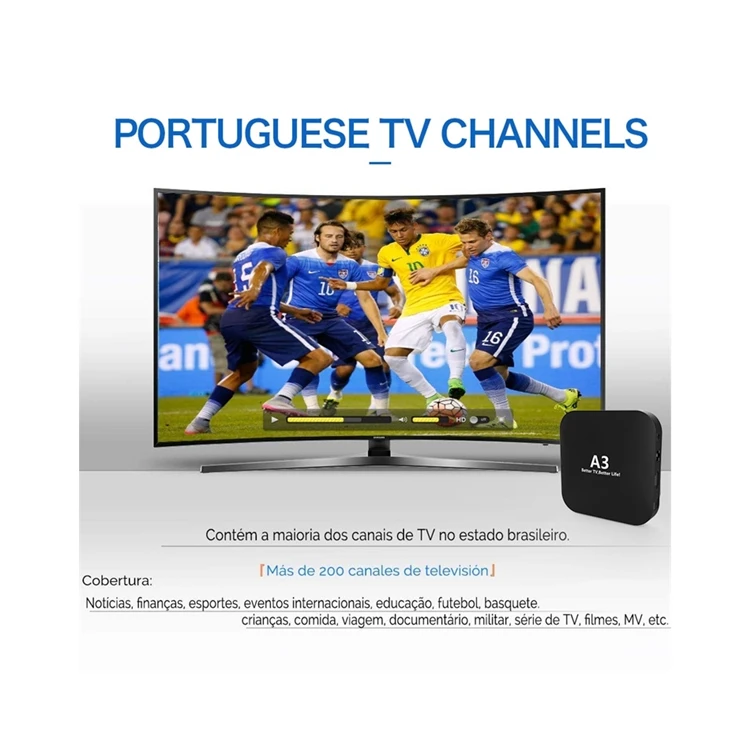 Прямая продажа с фабрики подписка iptv Онлайн android tv box качеством A3 TV BOX HD 1080P 4K HDR WiFi 2 4G четкий и стабильный
