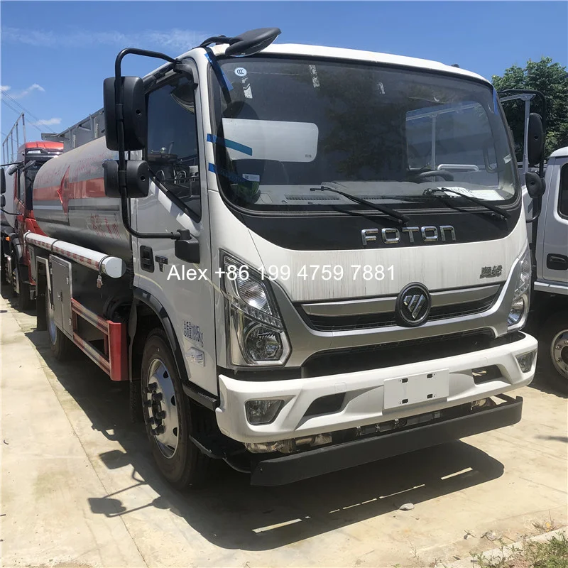 4x2 Foton 5000 liters 112hp fuel tank truck