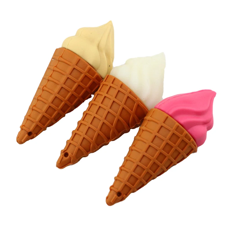 Лидер продаж USB-накопитель из ПВХ с мороженым индивидуальным логотипом брелок флеш-накопитель 16 ГБ 32 64 U-диск для продвижения подарок