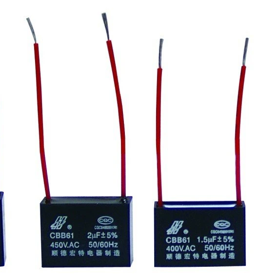 Clearance capacitor manufacturing machine Motor CBB61 mkp capacitor for Ceiling fan speed regulation