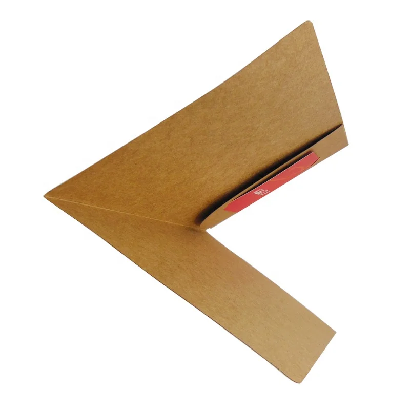 Низкая цена, прочный 1 Карманный персонализированный простой коричневый бумажный файл, декоративный дизайн ручной работы, канцелярский плоский файл