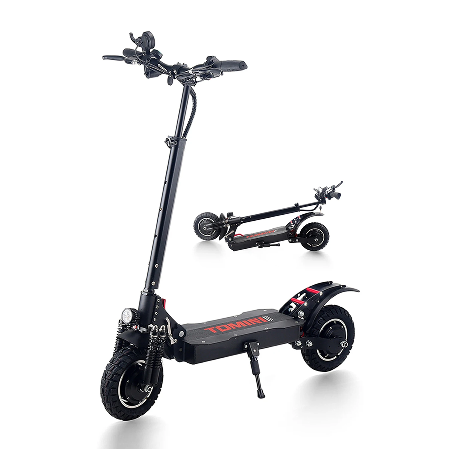 Tomini electric scooter with seat and trunk electric scooter with two seats