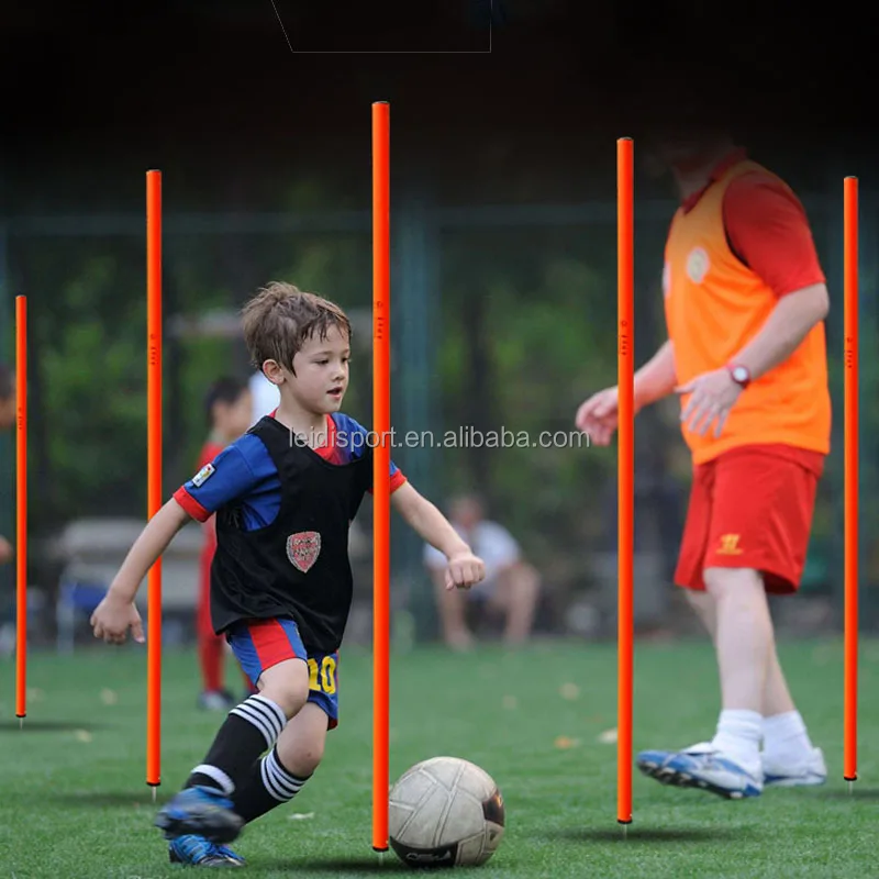 wholesale Plastic Slalom Pole Agility Training Soccer Football Athletic Sports Equipment 33mm