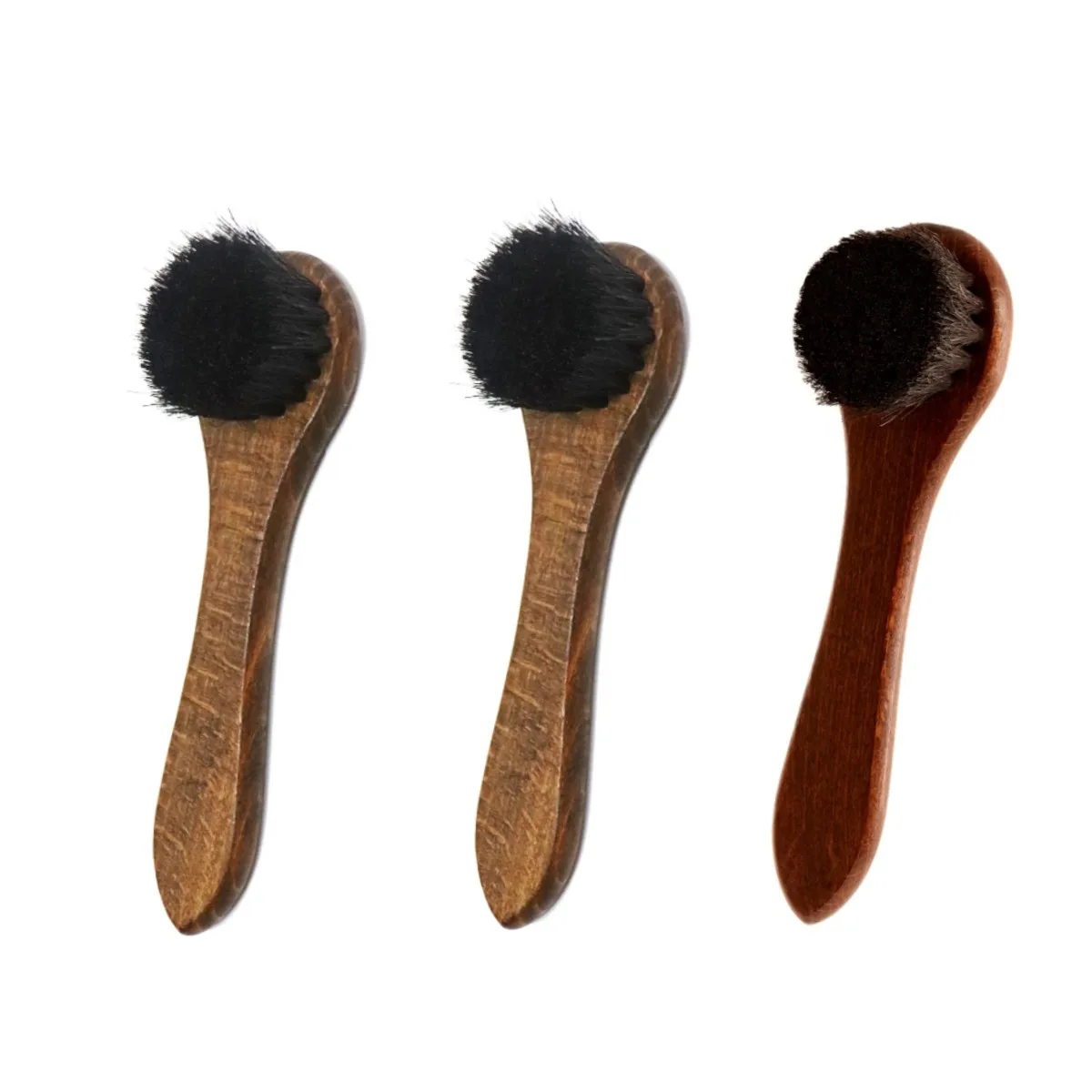Factory Supply Custom Logo Horse Hair Shoe Polish Dauber Shoe Shine Brush