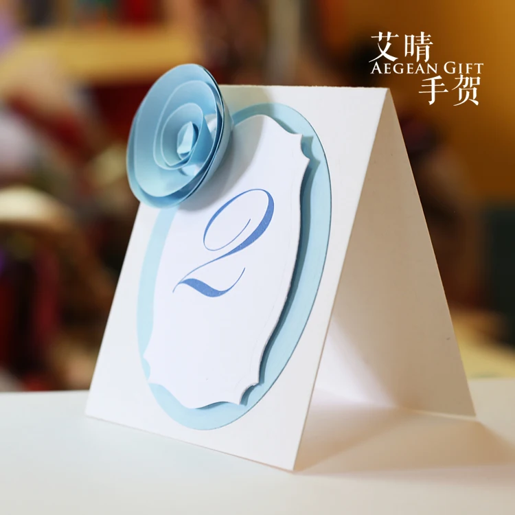 Aegean Gift Customize Carte De Table Mariage Wedding Table Decorations Custom Made Seat Card