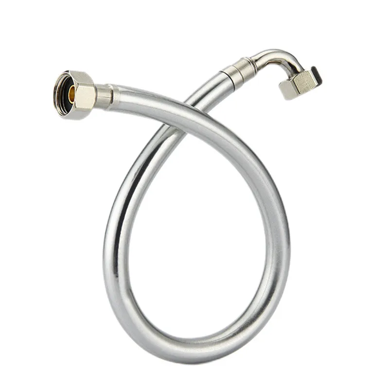 Hanssmart SS304 Nut Brass Core Double-headed Flexible Hose Silver Star PVC Metal Pluming Hose