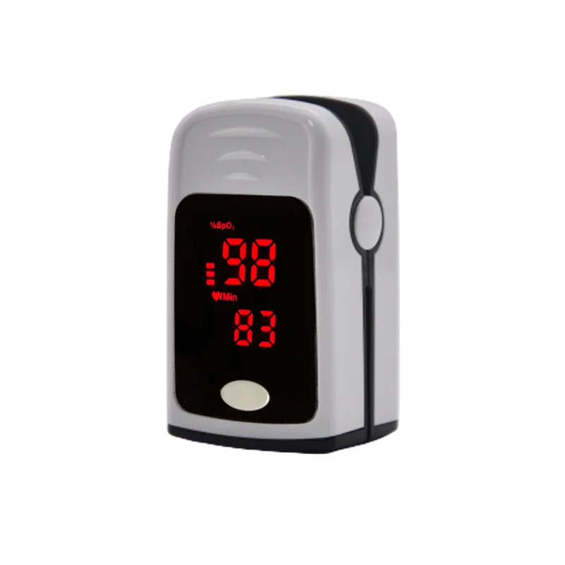 В наличии Белый светодиодный пальцевой Пульсоксиметр