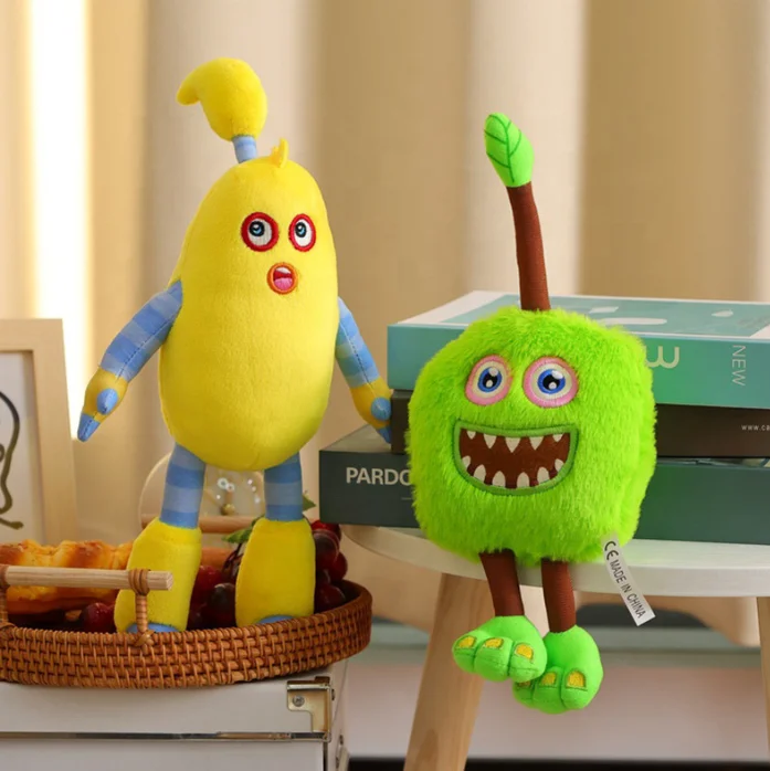 Wholesale New arrival green monster toy Stuffed my singing monsters toy