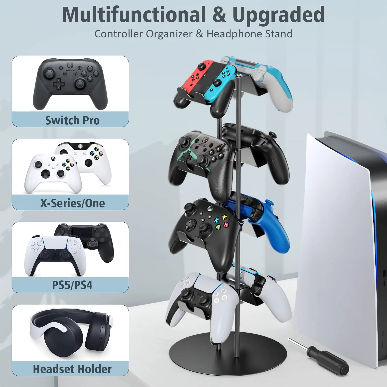 Four Storey Joystick Stand Accessory Game Controller Headset Stand Controller Accessories Display Stand