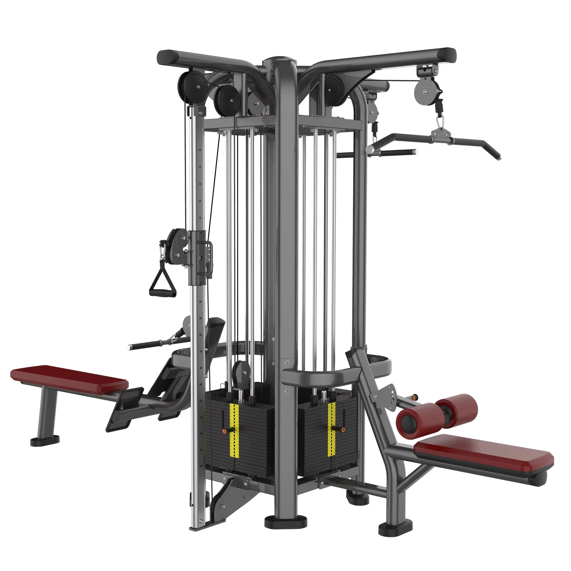 Commercial Gym 4 Multi Station Multi Functional Machine Set Fitness Equipment