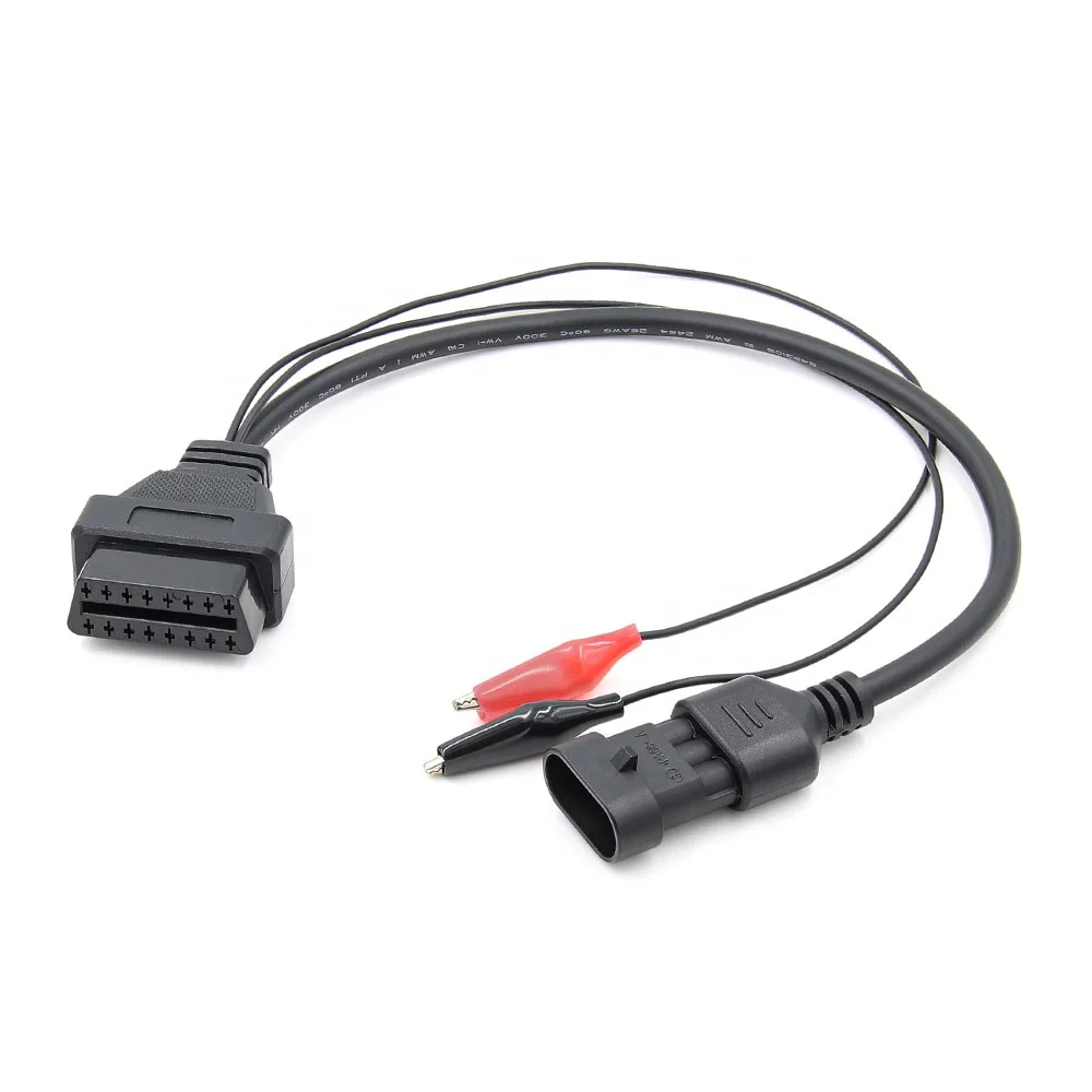 Горячая Распродажа obd1 Для OBDII 3pin Универсальный Автомобильный Соединительный кабель для Fiat Alfa Lancia до 16 контактный разъем диагностики