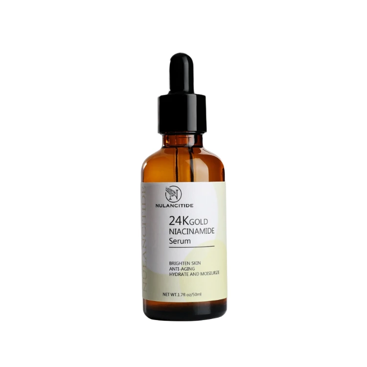 Hot Sale OEM Private Label 50ML Natural Collagen Anti Aging Whitening Facial Skin Care Serum 24K Gold Face Serum Wholesale