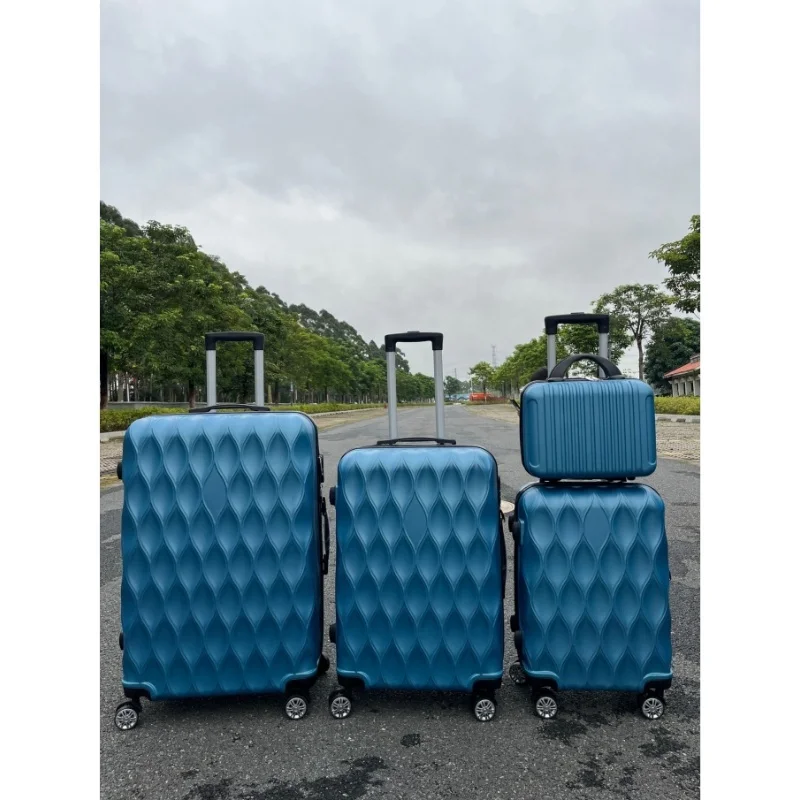 2024 Upgraded 4Pcs Sets ABS+PC Suitcases Set Light And Sturdy Hardside Trolley Case Travelling Bags Trolley Luggage