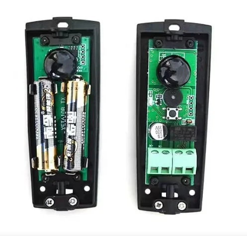 YET610C 12 В 24 AC DC беспроводной аккумулятор инфракрасный детектор Фотоэлемент датчик луча для автоматических раздвижных ворот