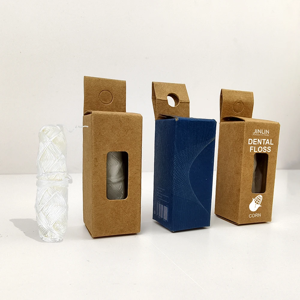 100% Biodegradable Organic Custom Bamboo Charcoal Corn Starch Eco Friendly Natural Silk Vegan Waxed Dental Floss