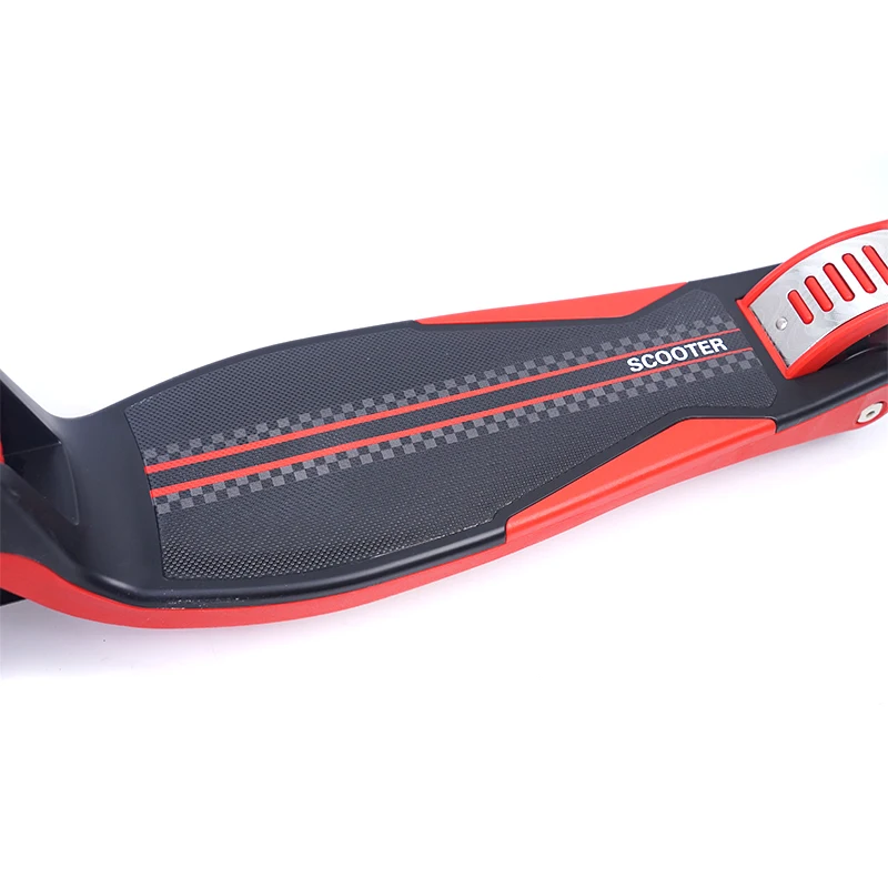 Factory high strength big flashing wheels double rear wheels kids kick scooter for out sports