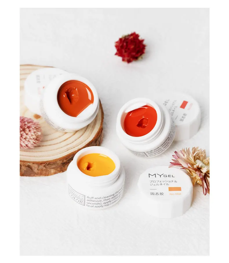 Wholesales 60 colors jelly nail art solid pudding gel polish creamy painting gel solid cream gel polish