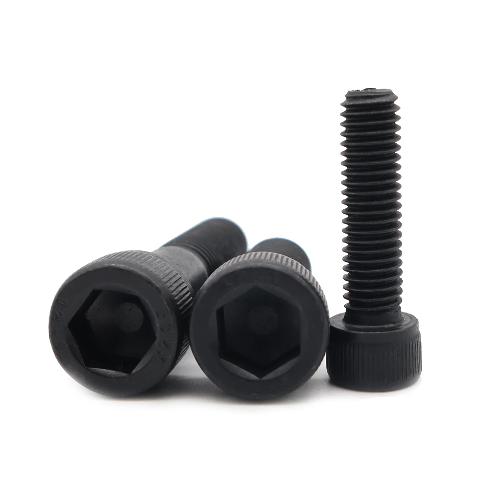 High Strength Metal Iron Socket Cap Head Screw Bolts Blackened Hexagonal M6 M7 M8 M10 Bolts Supplier