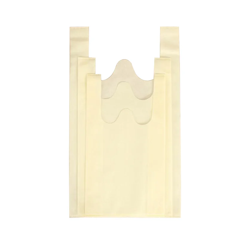 
XL# Red Pp Non Woven Bag Shopping Bag Biodegradable Resealable Non woven T-Shirt Bag 