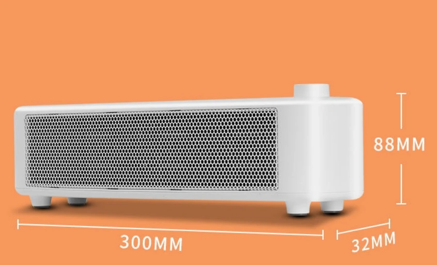 2024 Winter Indoor 800W Portable Heater Plug In Wall Electric Mini Desktop Retro Electric Heater