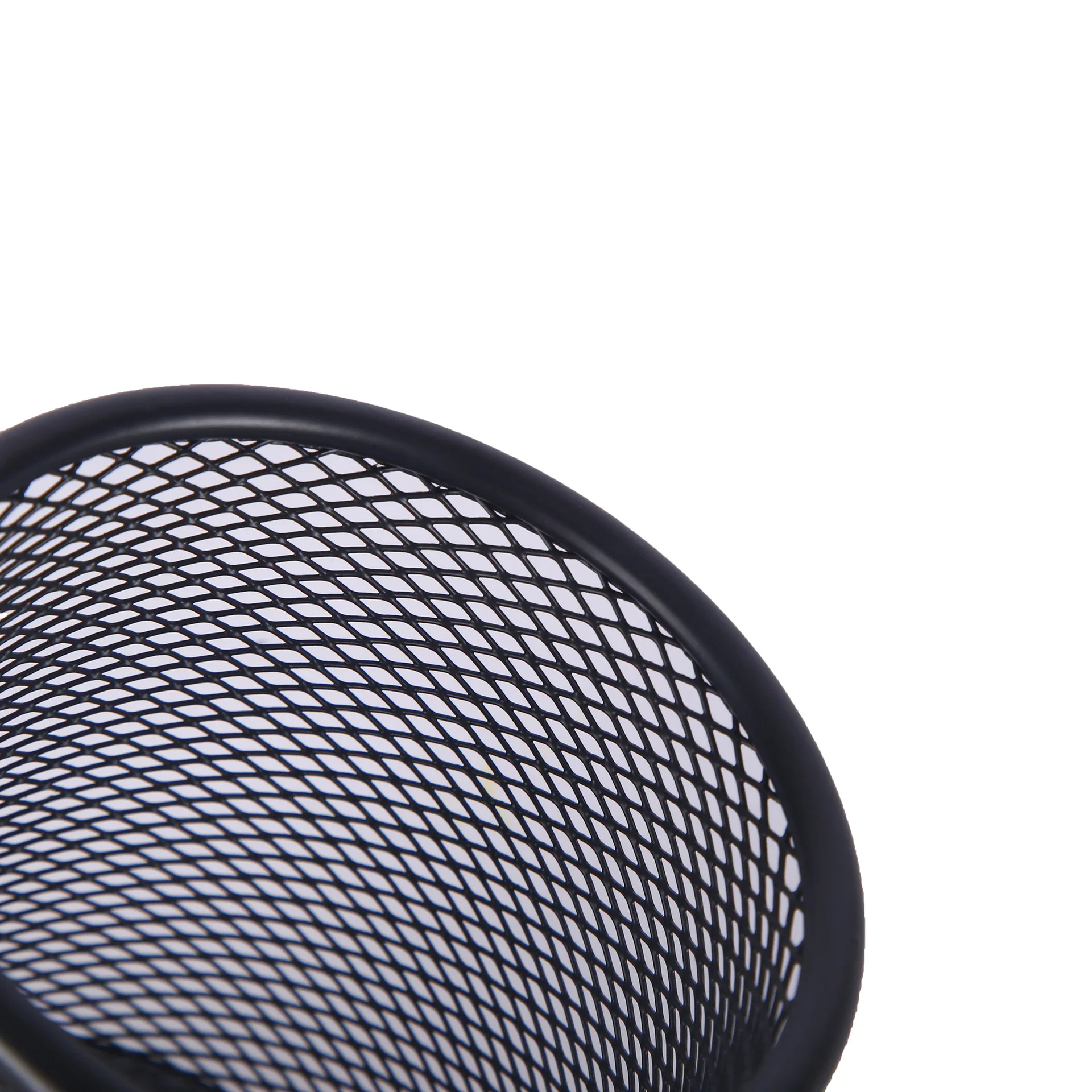 Creative Multifunctional Office Organizer Simple Metal Mesh Pen Holder with Hollow Design for Desktop Storage of Pens Sundries