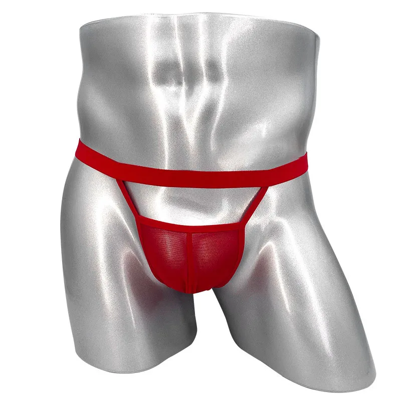 Manufacturers Comfortable Breathable Mesh Underwear Low Waist Sexy Quick Dry Thong For Young Men