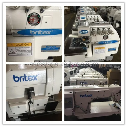 low price Britex 747 high Speed Four 4 Thread Industrial price 747 overlock sewing machine used new