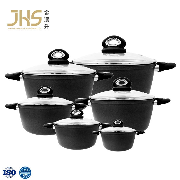 Antiadhesive pots Casserole de cuisine 5 pcs cookware aluminum nonstick cooking cookwar casserole caserol sets pot
