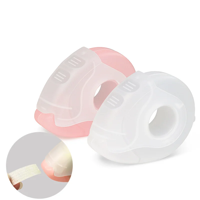 Mini Acrylic Plastic Tape Dispenser Cutter Eyelash Extensions Cutting Tape Tools with Custom Logo Packaged in Boxes