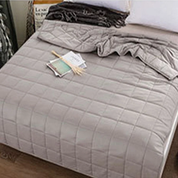 Weighted Blanket Heavy Blanket Cotton Fabric Premium Glass Beads Calm Sleep Weighted Blanket